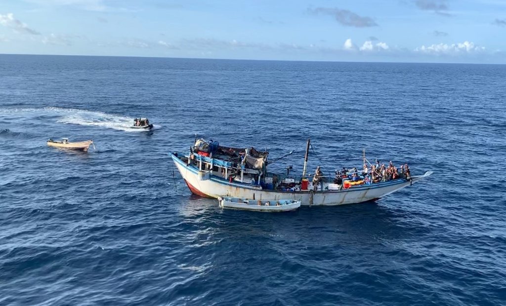 File image of an approach on a dhow