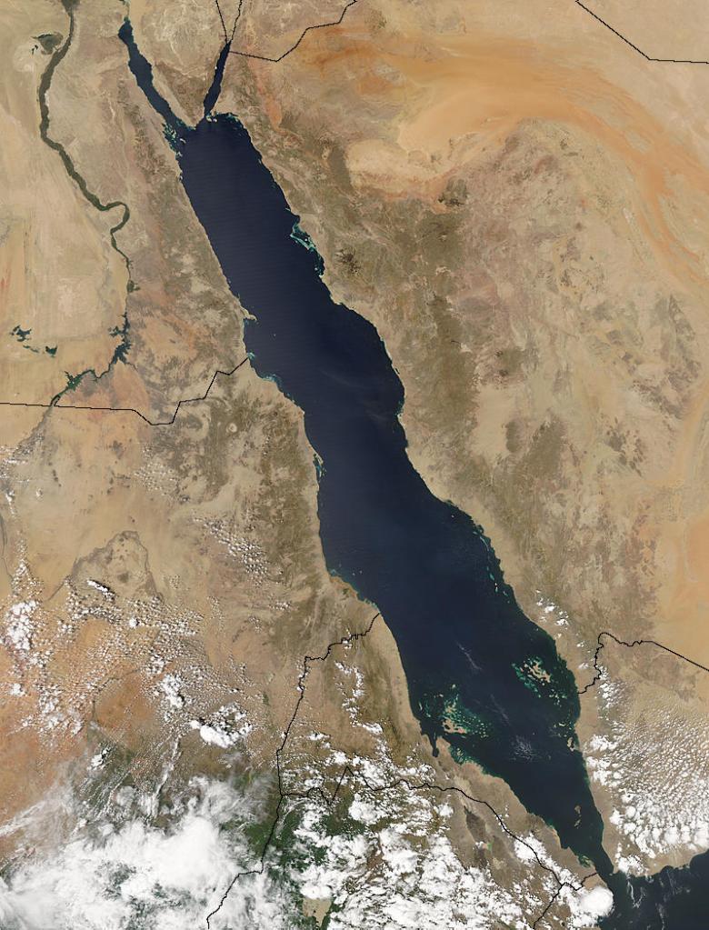 Red Sea, via NASA